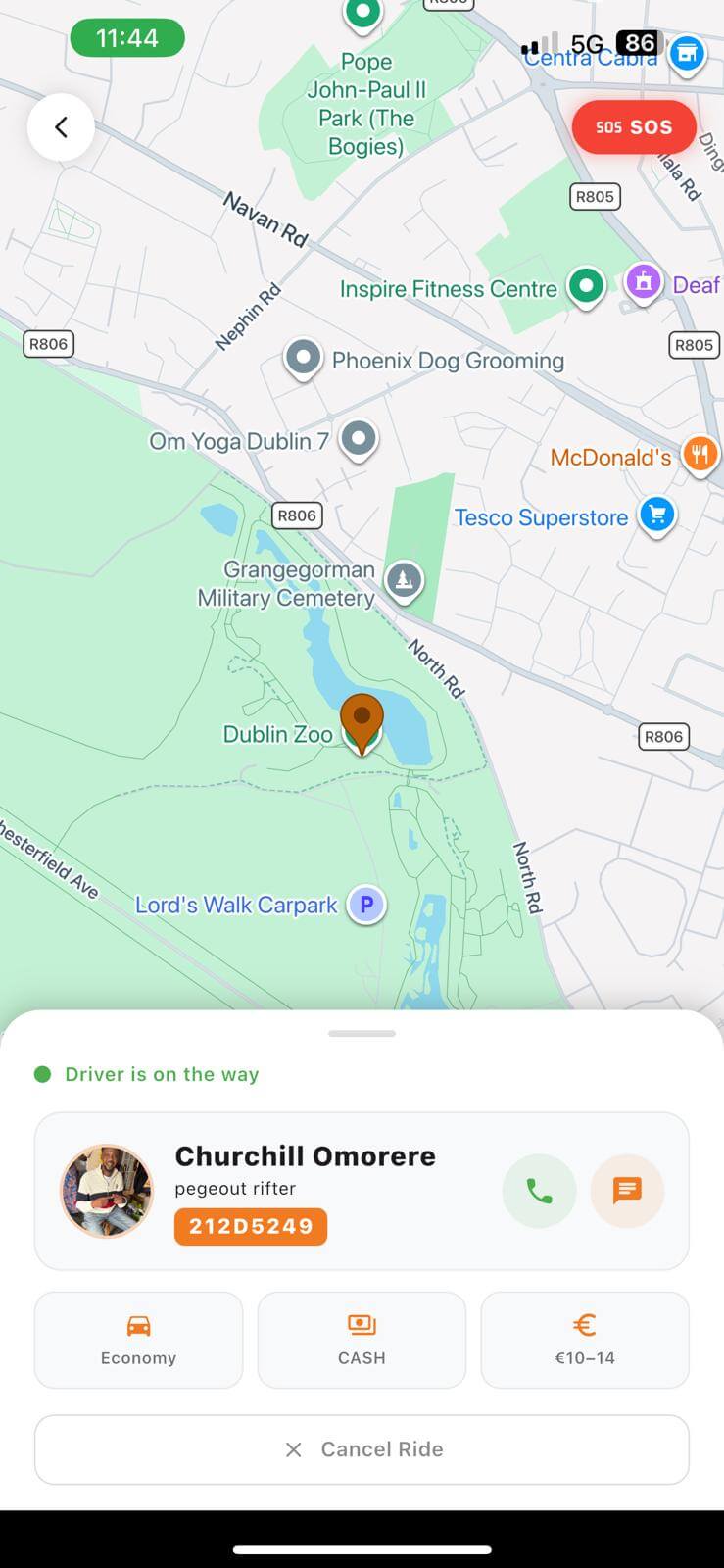 PowerCabs Driver App screen