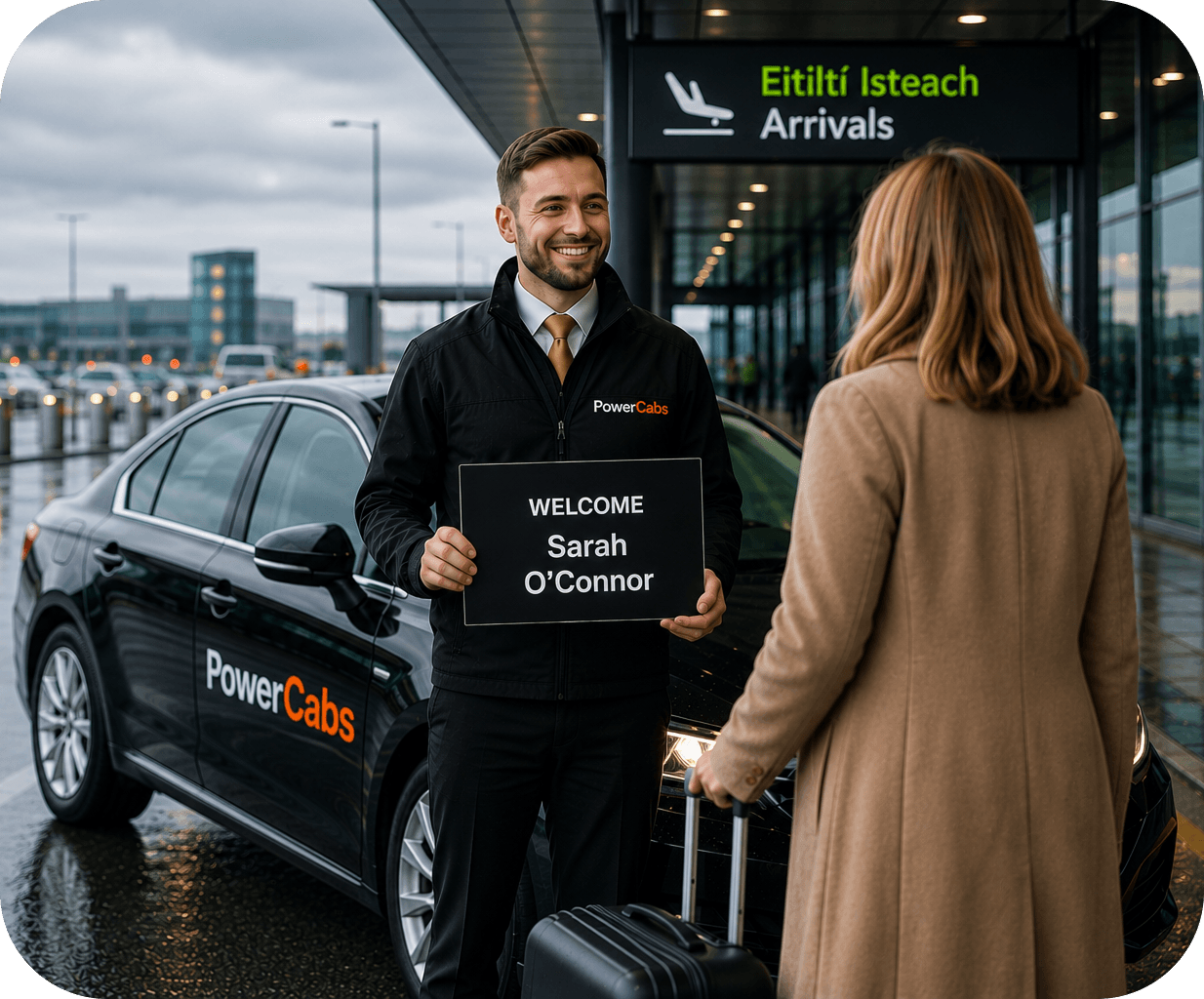 PowerCabs Meet and Greet airport transfer